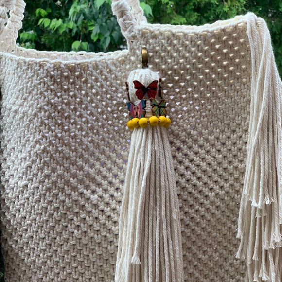 ▫️Handmade Macrame Fringes Bag▫️ - Picture 9 of 12